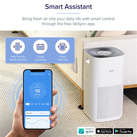 levoit air purifier with app.